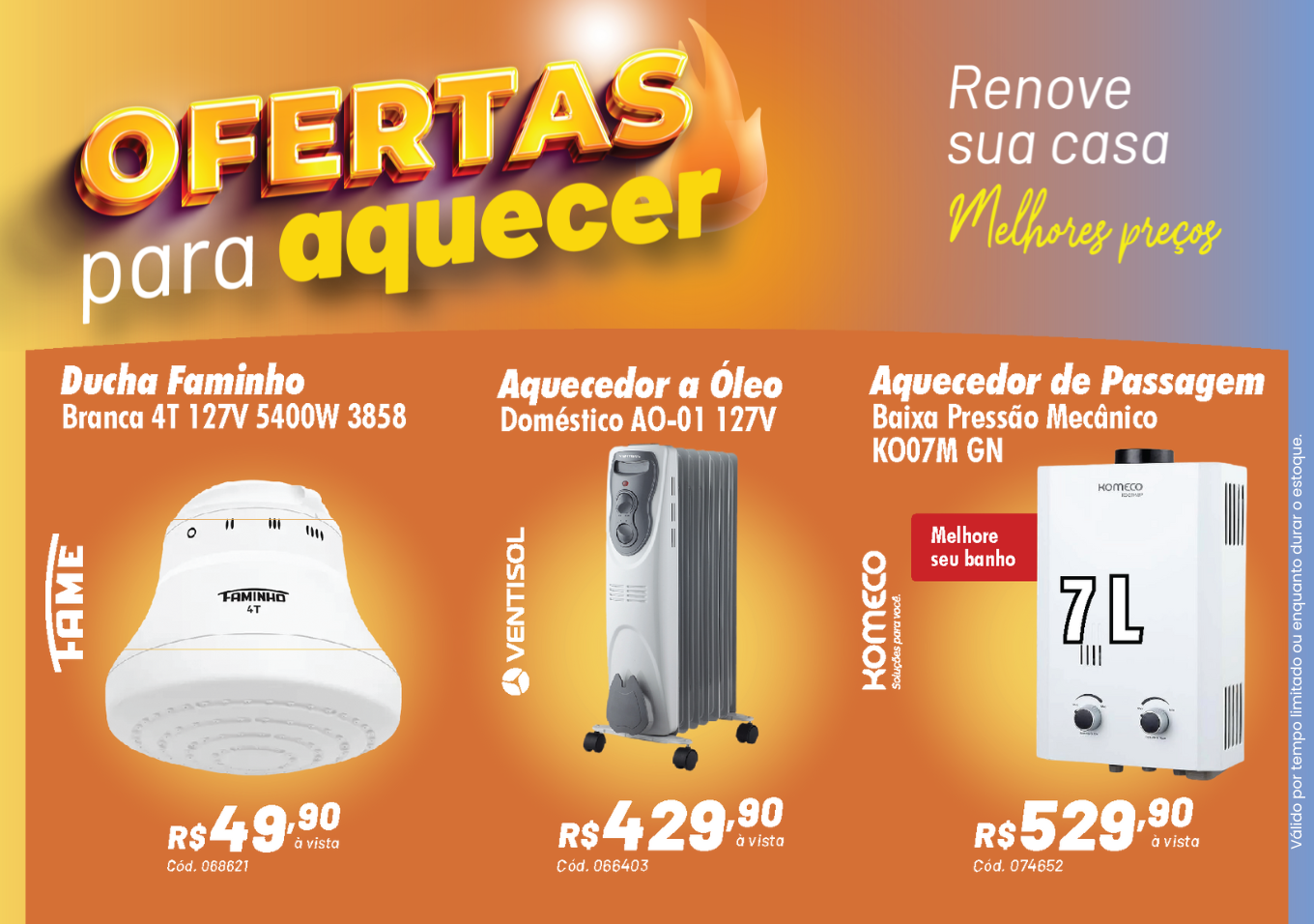 Ofertas para Aquecer!
